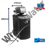 ECO19M-34 High Flow - Metered Water Softener, Low Waste Water with 3/4in (22mm)  valve